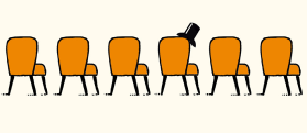 A row of chairs