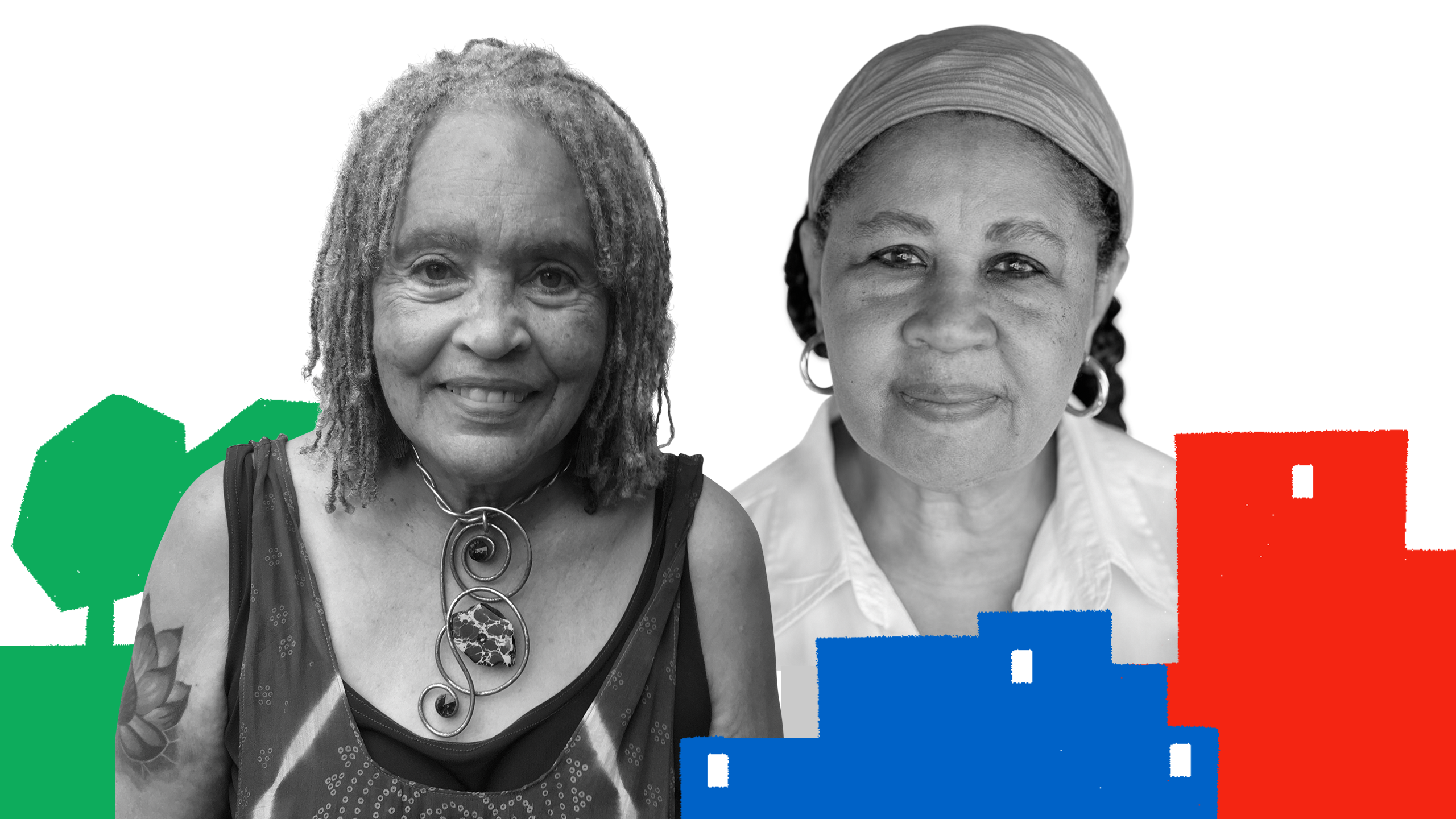 Charlayne Hunter-Gault and Jamaica Kincaid